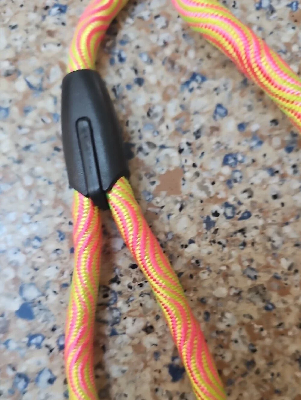 Colorful Braided Rope Dog Leash - Yellow & Pink